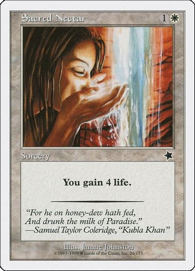 Sacred Nectar Starter 1999 Magic card