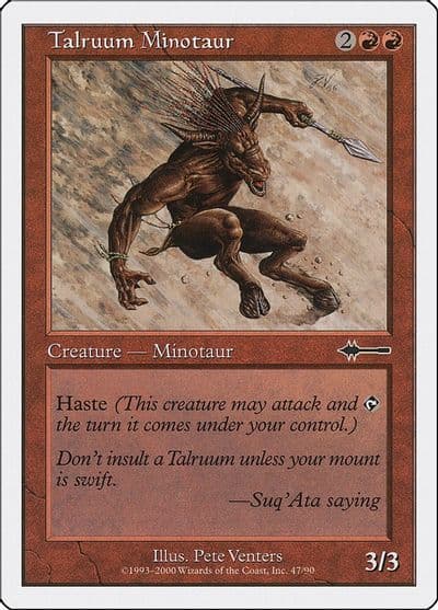Talruum Minotaur Beatdown Box Set Magic card