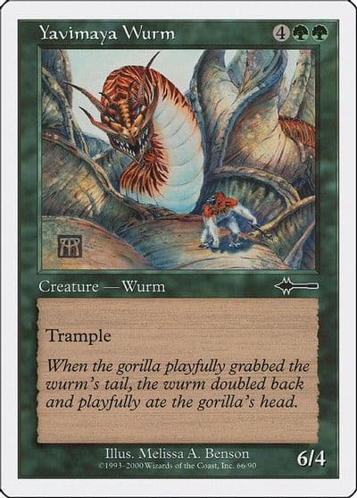 Yavimaya Wurm Beatdown Box Set Magic card
