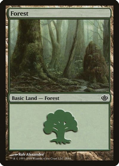Forest 28 Duel Decks: Garruk vs. Liliana Magic card