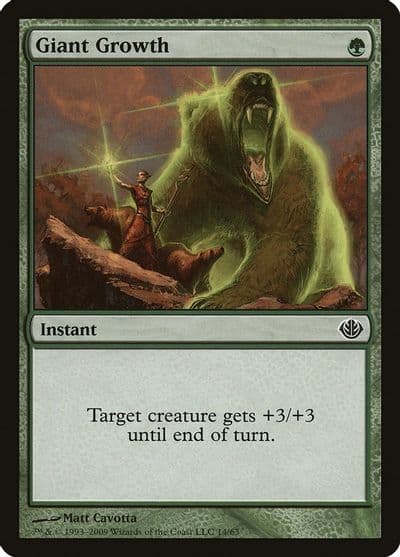 Giant Growth Duel Decks: Garruk vs. Liliana Magic card