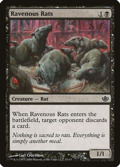 Ravenous Rats Duel Decks: Garruk vs. Liliana Magic card