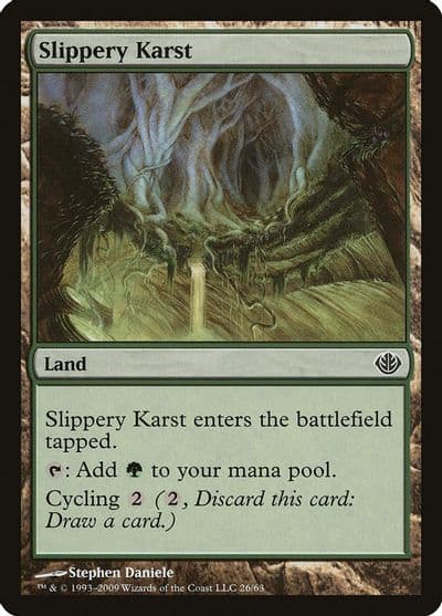 Slippery Karst Duel Decks: Garruk vs. Liliana Magic card