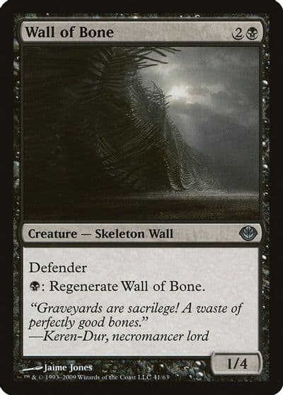 Wall of Bone Duel Decks: Garruk vs. Liliana Magic card