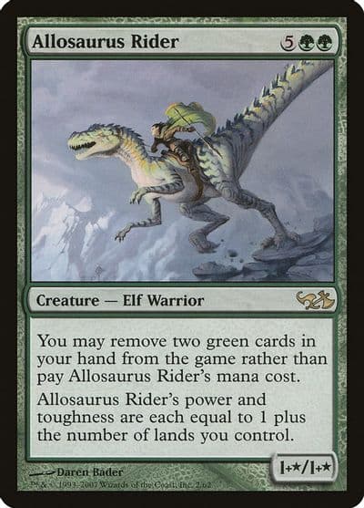 Allosaurus Rider Duel Decks: Elves vs. Goblins Magic card