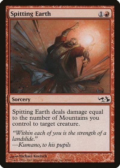 Spitting Earth Duel Decks: Elves vs. Goblins Magic card