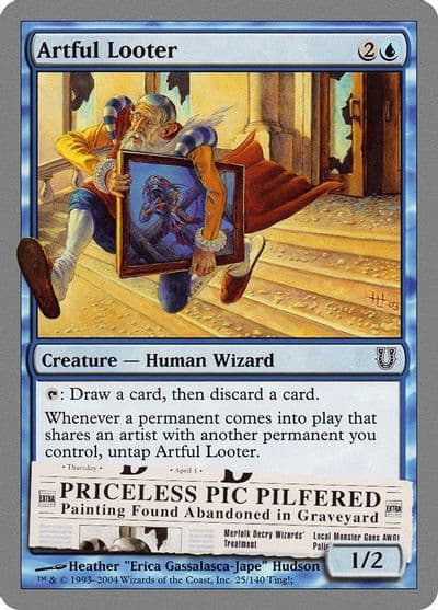Artful Looter Unhinged Magic card