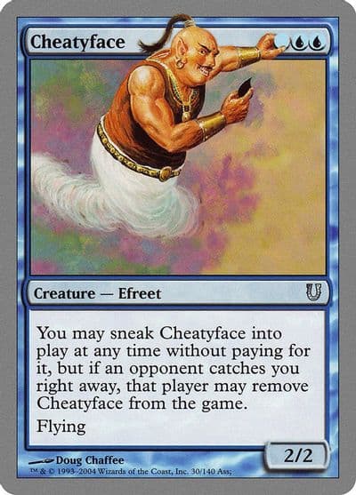 Cheatyface Unhinged Magic card