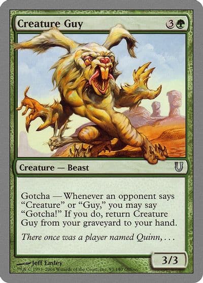 Creature Guy Unhinged Magic card