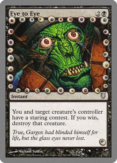 Eye to Eye Unhinged Magic card