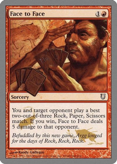 Face to Face Unhinged Magic card