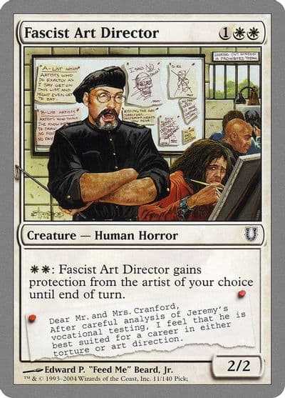 Fascist Art Director Unhinged Magic card