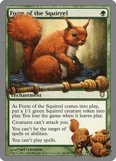 Form of the Squirrel Unhinged Magic card