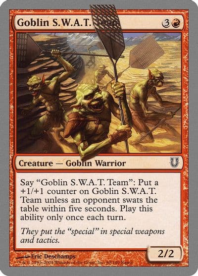 Goblin SWAT Team Unhinged Magic card