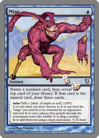 Mise Unhinged Magic card