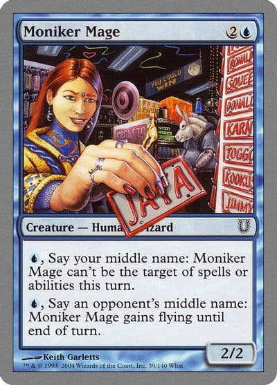Moniker Mage Unhinged Magic card