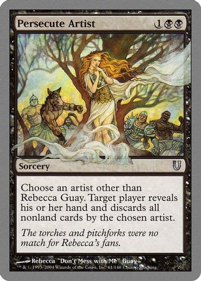 Persecute Artist Unhinged Magic card