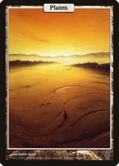 Plains Full Art Unhinged Magic card