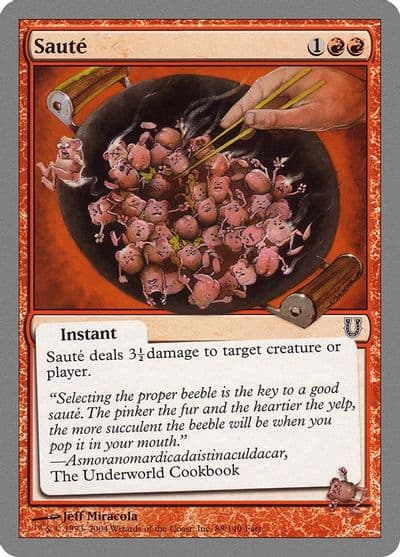 Saute Unhinged Magic card