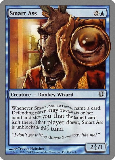 Smart Ass Unhinged Magic card