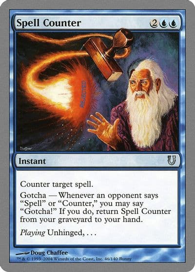 Spell Counter Unhinged Magic card
