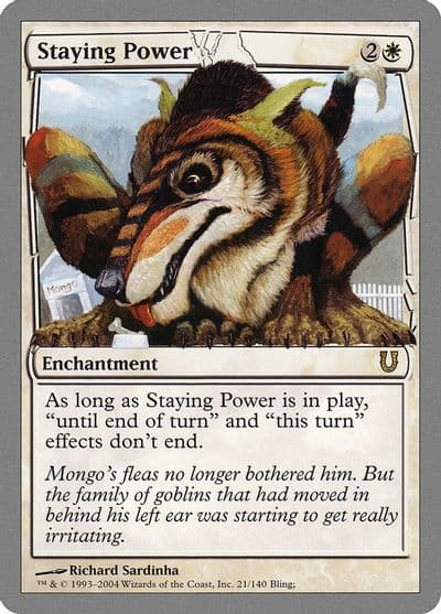 Staying Power Unhinged Magic card