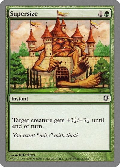 Supersize Unhinged Magic card