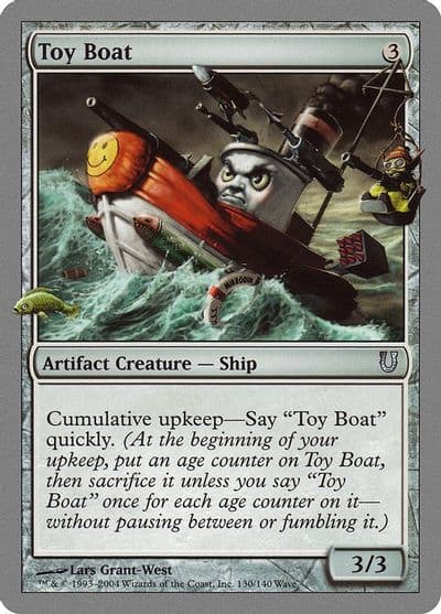 Toy Boat Unhinged Magic card