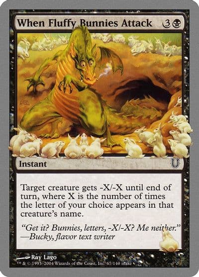 When Fluffy Bunnies Attack Unhinged Magic card