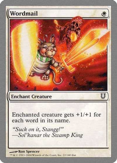 Wordmail Unhinged Magic card
