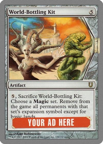 World Bottling Kit Unhinged Magic card