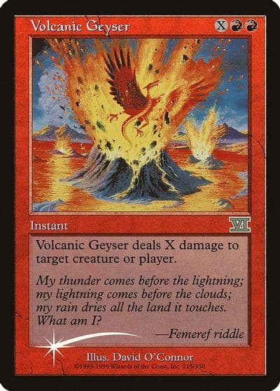 Volcanic Geyser FNM Promos Magic card