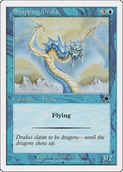 Snapping Drake Starter 1999 Magic card