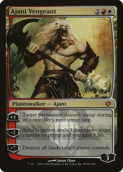 Ajani Vengeant Launch Party & Release Event Promos Magic card