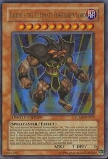 Exodius the Ultimate Forbidden Lord Shonen Jump Magazine Promos Yu-Gi-Oh! card