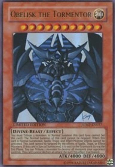 Obelisk the Tormentor Shonen Jump Magazine Promos Yu-Gi-Oh! card