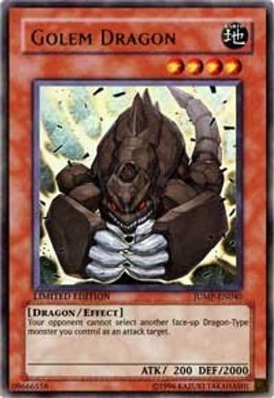 Golem Dragon Shonen Jump Magazine Promos Yu-Gi-Oh! card