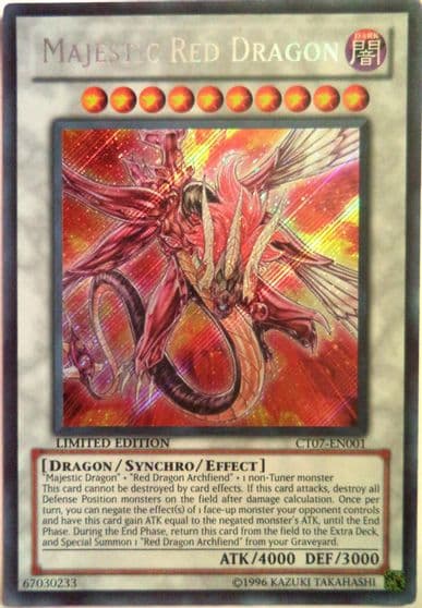 Majestic Red Dragon 2010 Collectors Tins Yu-Gi-Oh! card