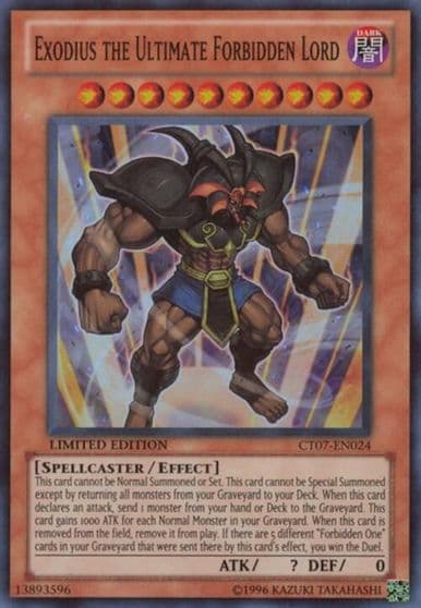 Exodius the Ultimate Forbidden Lord 2010 Collectors Tins Yu-Gi-Oh! card
