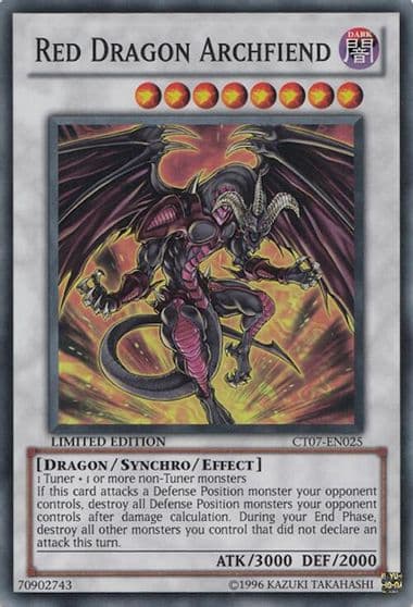 Red Dragon Archfiend 2010 Collectors Tins Yu-Gi-Oh! card