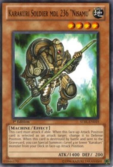 Karakuri Soldier mdl 236 Nisamu Starstrike Blast Yu-Gi-Oh! card