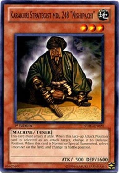 Karakuri Strategist mdl 248 Nishipachi Starstrike Blast Yu-Gi-Oh! card
