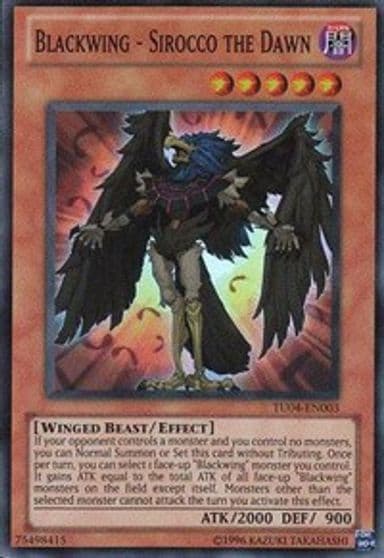 Blackwing Sirocco the Dawn Turbo Pack: Booster Four Yu-Gi-Oh! card