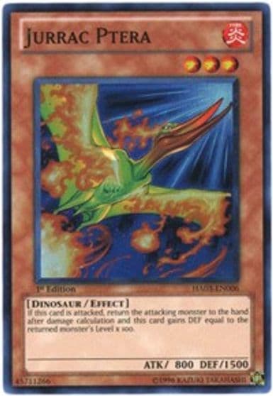 Jurrac Ptera Hidden Arsenal 3 Yu-Gi-Oh! card