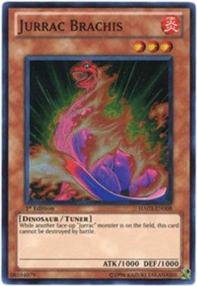 Jurrac Brachis Hidden Arsenal 3 Yu-Gi-Oh! card
