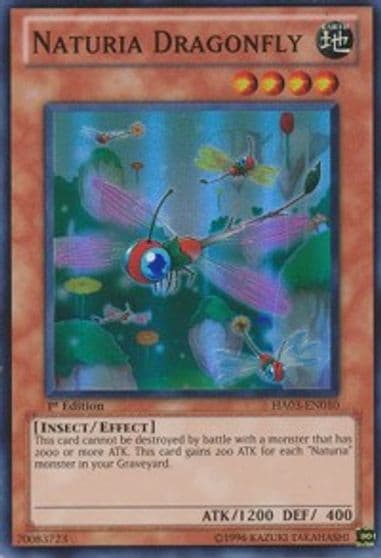 Naturia Dragonfly Hidden Arsenal 3 Yu-Gi-Oh! card