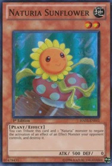 Naturia Sunflower Hidden Arsenal 3 Yu-Gi-Oh! card