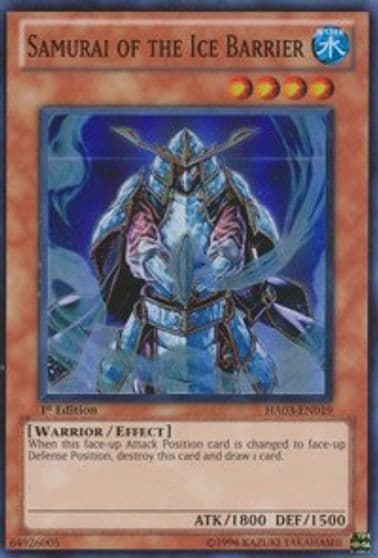Samurai of the Ice Barrier Hidden Arsenal 3 Yu-Gi-Oh! card