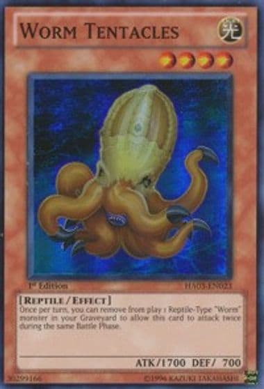 Worm Tentacles Hidden Arsenal 3 Yu-Gi-Oh! card