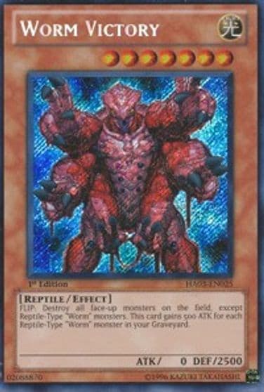 Worm Victory Hidden Arsenal 3 Yu-Gi-Oh! card
